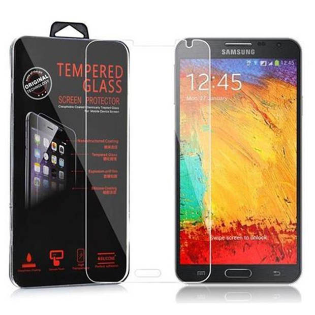 Cadorabo Screenprotector geschikt voor Samsung Galaxy NOTE 3 NEO in KRISTALHELDER - Tempered Display Pantser Film