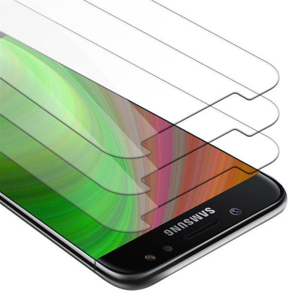 Cadorabo 3x Screenprotector geschikt voor Samsung Galaxy J5 2017 in KRISTALHELDER - Tempered Display Pantser Film