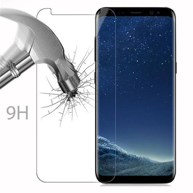 Cadorabo Screenprotector geschikt voor Samsung Galaxy S8 in KRISTALHELDER - Tempered Display Pantser Film beschermglas