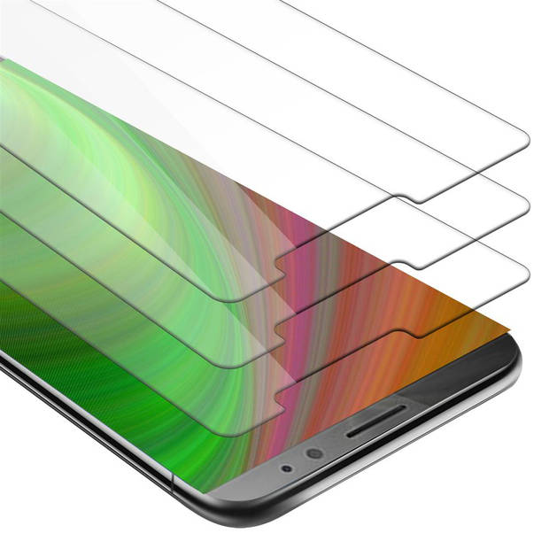 Cadorabo 3x Screenprotector geschikt voor Huawei MATE 8 in KRISTALHELDER - Tempered Display Pantser Film beschermglas