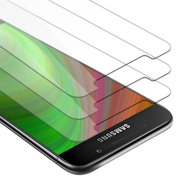 Cadorabo 3x Screenprotector geschikt voor Samsung Galaxy A3 2016 in KRISTALHELDER - Tempered Display Pantser Film