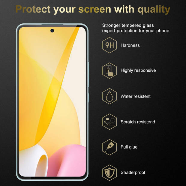 Cadorabo 3x Screenprotector geschikt voor Xiaomi 12 LITE in KRISTALHELDER - Tempered Display Pantser Film beschermglas