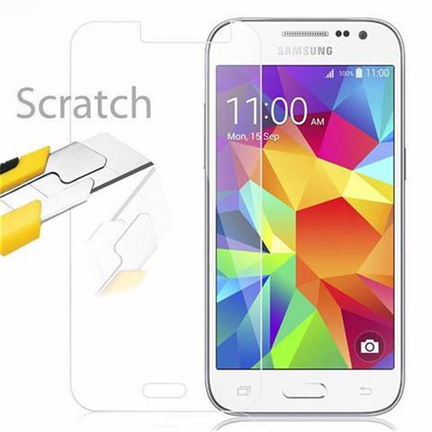 Cadorabo Screenprotector geschikt voor Samsung Galaxy CORE PRIME in KRISTALHELDER - Tempered Display Pantser Film