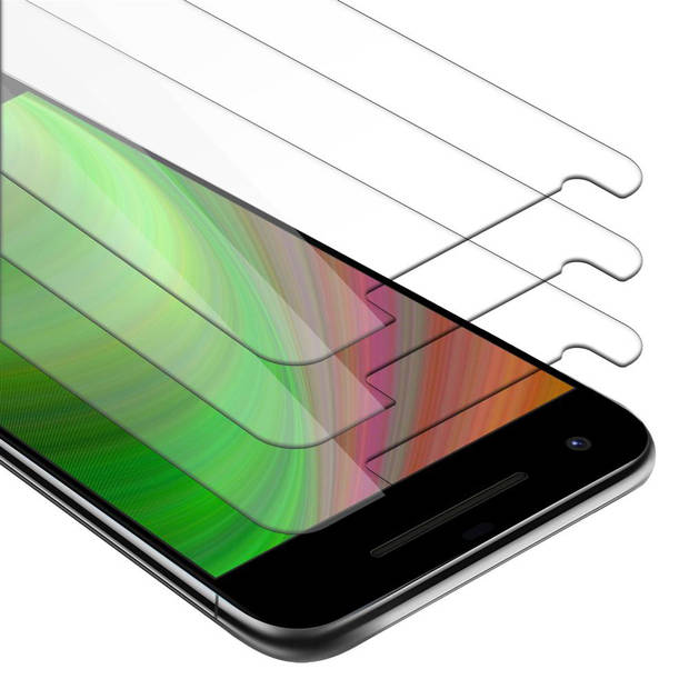 Cadorabo 3x Screenprotector geschikt voor Google PIXEL 2 in KRISTALHELDER - Tempered Display Pantser Film beschermglas