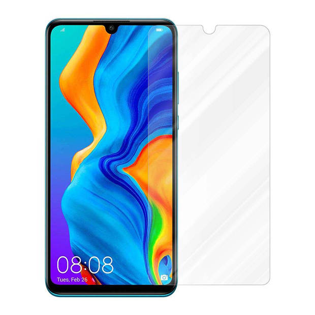 Cadorabo Screenprotector geschikt voor Huawei P30 LITE in KRISTALHELDER - Tempered Display Pantser Film beschermglas