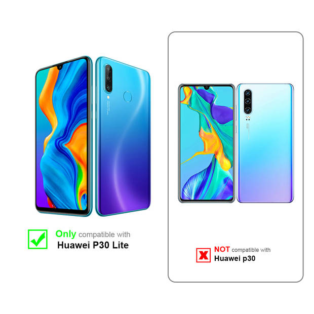 Cadorabo Hoesje geschikt voor Huawei P30 LITE Case in LIQUID GROEN - Beschermhoes TPU silicone Cover