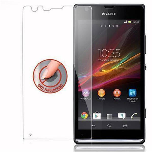 Cadorabo Screenprotector geschikt voor Sony Xperia SP in KRISTALHELDER - Tempered Display Pantser Film beschermglas