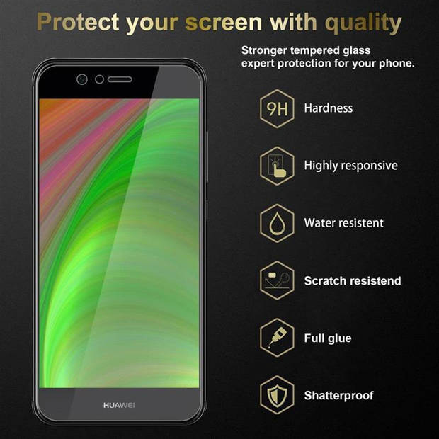 Cadorabo 3x Screenprotector geschikt voor Huawei NOVA 2 in KRISTALHELDER - Tempered Display Pantser Film beschermglas