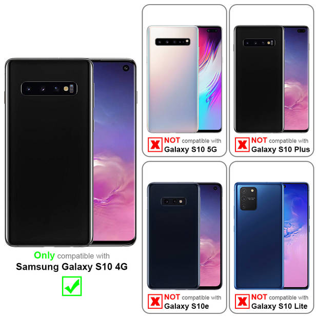 Cadorabo Hoesje geschikt voor Samsung Galaxy S10 4G in CANDY ROOD - Beschermhoes TPU silicone Case Cover