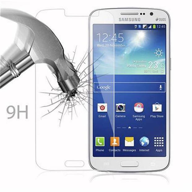 Cadorabo Screenprotector geschikt voor Samsung Galaxy GRAND 2 in KRISTALHELDER - Tempered Display Pantser Film