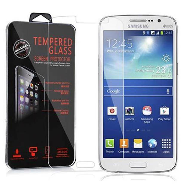 Cadorabo Screenprotector geschikt voor Samsung Galaxy GRAND 2 in KRISTALHELDER - Tempered Display Pantser Film