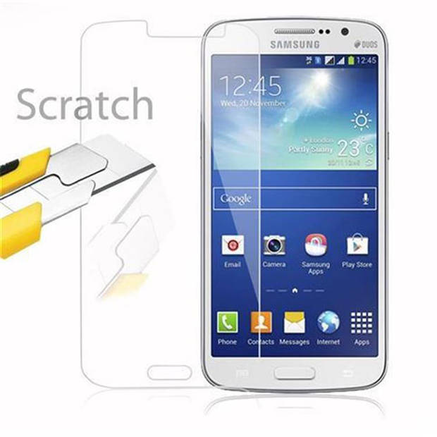 Cadorabo Screenprotector geschikt voor Samsung Galaxy GRAND 2 in KRISTALHELDER - Tempered Display Pantser Film