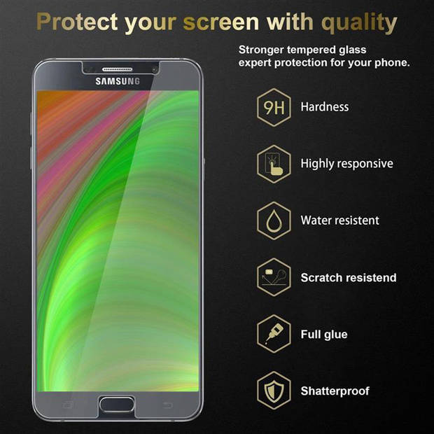 Cadorabo Screenprotector geschikt voor Samsung Galaxy NOTE 5 in KRISTALHELDER - Tempered Display Pantser Film