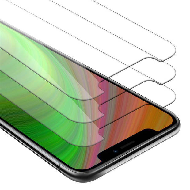 Cadorabo 3x Screenprotector geschikt voor Apple iPhone 11 PRO in KRISTALHELDER - Tempered Display Pantser Film