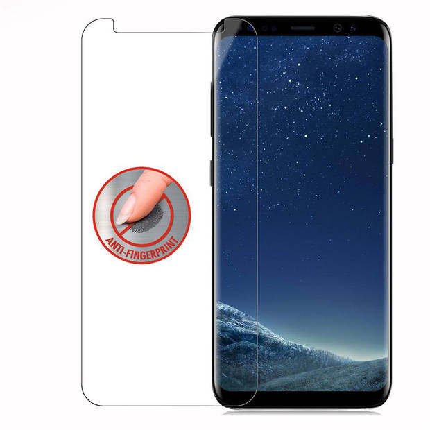 Cadorabo Screenprotector geschikt voor Samsung Galaxy S8 in KRISTALHELDER - Tempered Display Pantser Film beschermglas