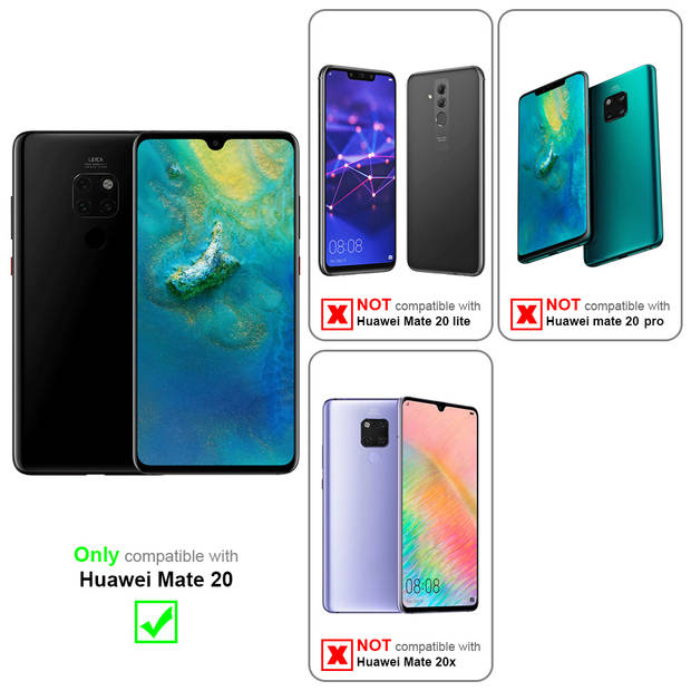 Cadorabo Hoesje geschikt voor Huawei MATE 20 Case in LIQUID LICHT PAARS - Beschermhoes TPU silicone Cover