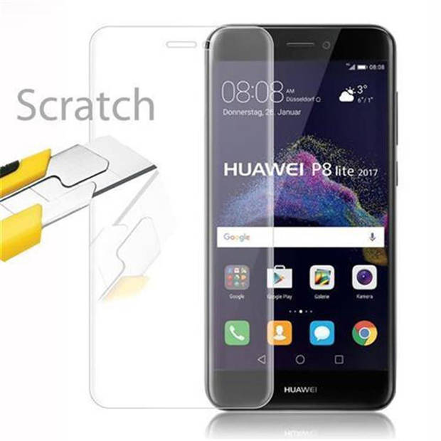 Cadorabo Screenprotector geschikt voor Huawei P8 LITE 2017 / P9 LITE 2017 in KRISTALHELDER - Tempered Display Pantser