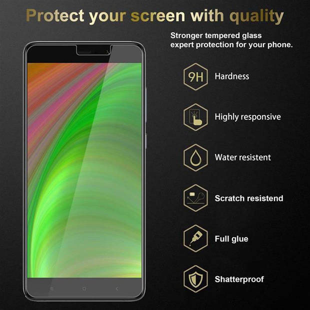 Cadorabo Screenprotector geschikt voor Xiaomi Mi 5s PLUS in KRISTALHELDER - Tempered Display Pantser Film beschermglas