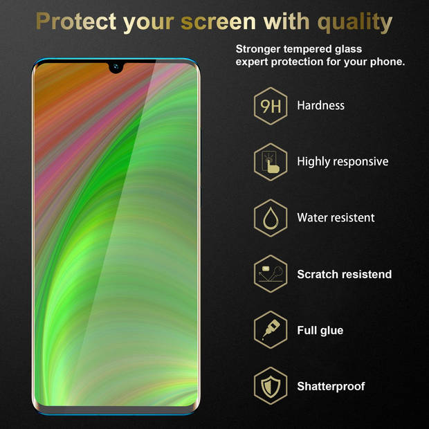 Cadorabo 3x Screenprotector geschikt voor Huawei P30 PRO in KRISTALHELDER - Tempered Display Pantser Film beschermglas