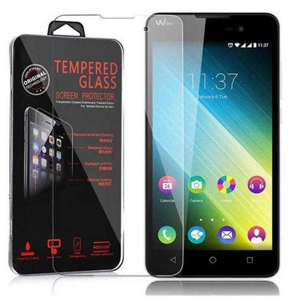 Cadorabo Screenprotector geschikt voor WIKO LENNY 2 in KRISTALHELDER - Tempered Display Pantser Film beschermglas