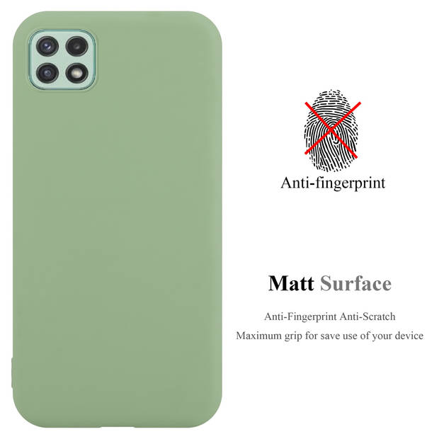 Cadorabo Hoesje geschikt voor Samsung Galaxy A22 5G in CANDY PASTEL GROEN - Beschermhoes TPU silicone Case Cover