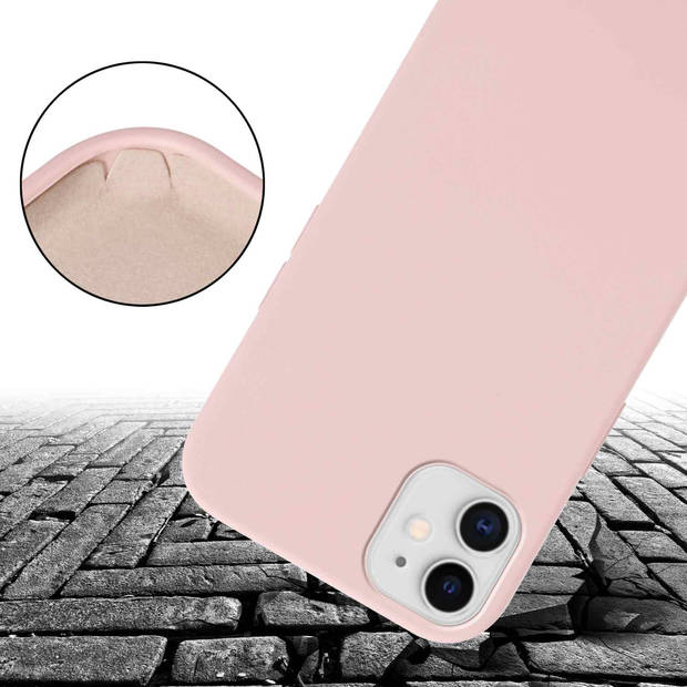 Cadorabo Mobiele telefoon ketting geschikt voor Apple iPhone 11 Hoesje in LIQUID ROZE - Silicone beschermhoes