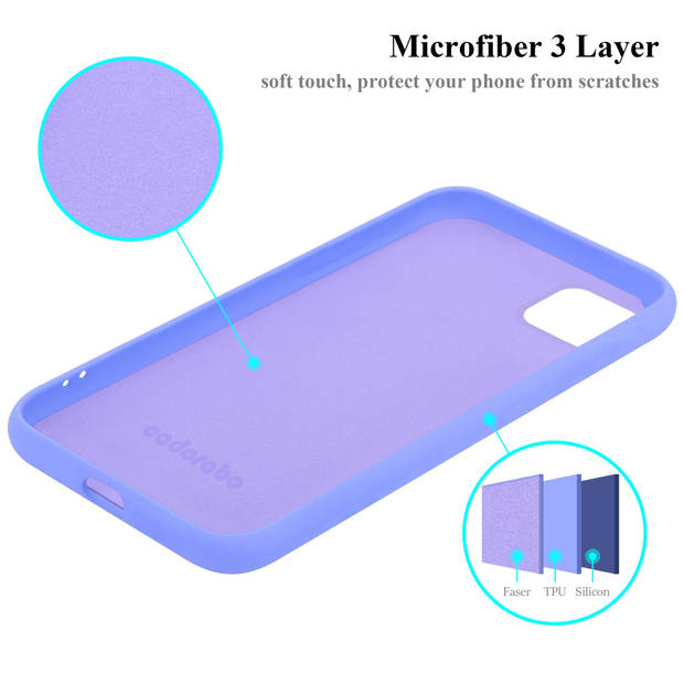 Cadorabo Hoesje geschikt voor Samsung Galaxy A22 5G Case in LIQUID LICHT PAARS - Beschermhoes TPU silicone Cover