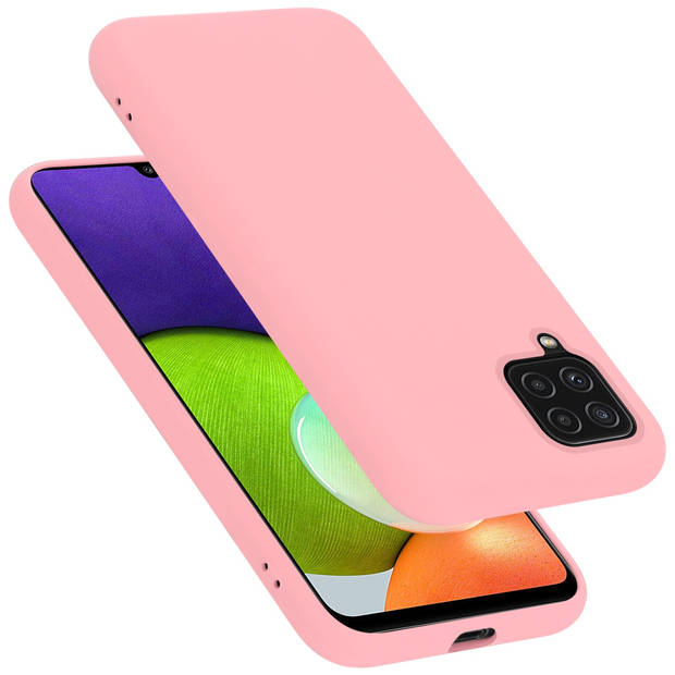 Cadorabo Hoesje geschikt voor Samsung Galaxy A22 4G / M22 / M32 4G Case in LIQUID ROZE - Beschermhoes TPU silicone Cover