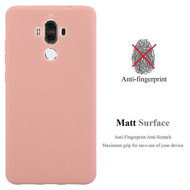 Cadorabo Hoesje geschikt voor Huawei MATE 9 in CANDY ROZE - Beschermhoes TPU silicone Case Cover