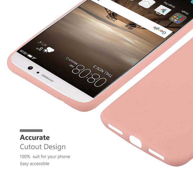 Cadorabo Hoesje geschikt voor Huawei MATE 9 in CANDY ROZE - Beschermhoes TPU silicone Case Cover