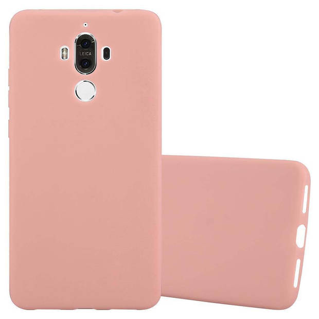 Cadorabo Hoesje geschikt voor Huawei MATE 9 in CANDY ROZE - Beschermhoes TPU silicone Case Cover