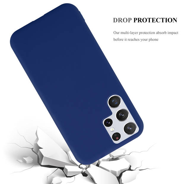 Cadorabo Hoesje geschikt voor Samsung Galaxy S22 ULTRA in CANDY DONKER BLAUW - Beschermhoes TPU silicone Case Cover