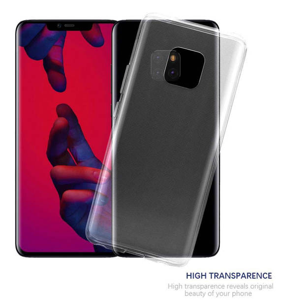 Cadorabo Hoesje geschikt voor Huawei MATE 20 PRO in VOLLEDIG TRANSPARANT - Beschermhoes Cover gemaakt van TPU Silicone