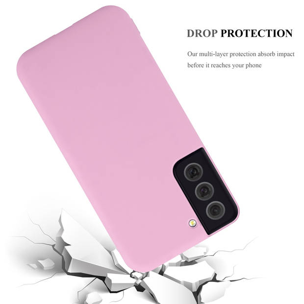 Cadorabo Hoesje geschikt voor Samsung Galaxy S22 PLUS in CANDY ROZE - Beschermhoes TPU silicone Case Cover