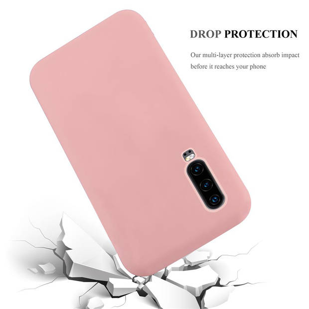 Cadorabo Hoesje geschikt voor Huawei P30 in CANDY ROZE - Beschermhoes TPU silicone Case Cover