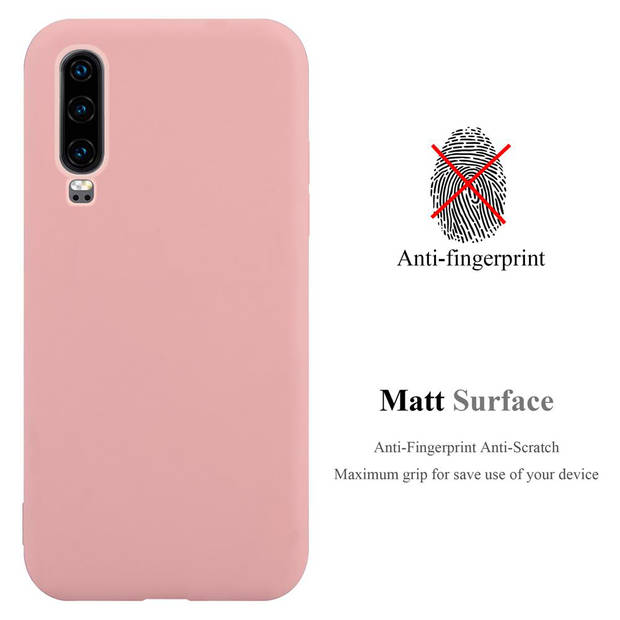 Cadorabo Hoesje geschikt voor Huawei P30 in CANDY ROZE - Beschermhoes TPU silicone Case Cover