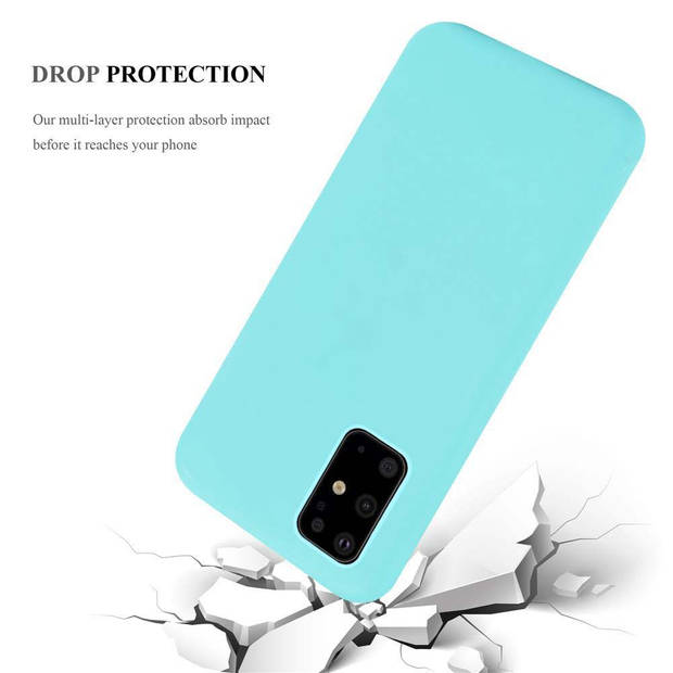 Cadorabo Hoesje geschikt voor Samsung Galaxy S20 PLUS in CANDY BLAUW - Beschermhoes TPU silicone Case Cover