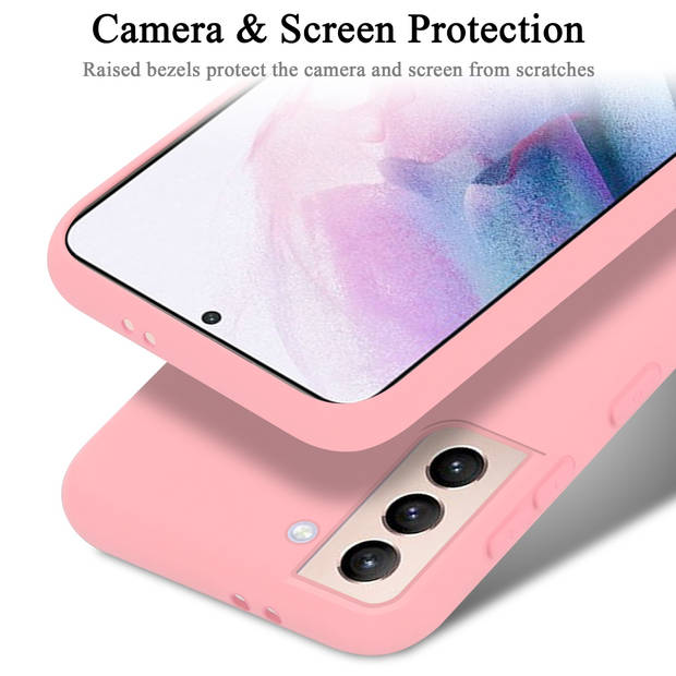 Cadorabo Hoesje geschikt voor Samsung Galaxy S22 PLUS Case in LIQUID ROZE - Beschermhoes TPU silicone Cover