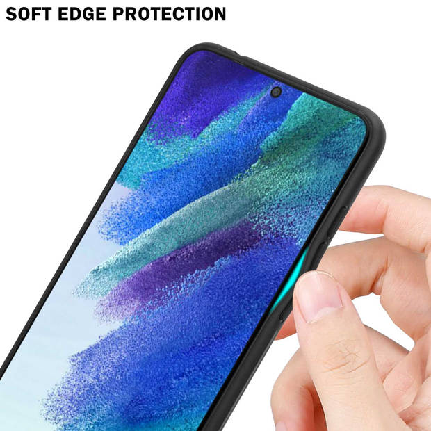 Cadorabo Hoesje geschikt voor Samsung Galaxy S22 in ROOD - ZWART - Tweekleurige beschermhoes TPU-silicone Case Cover