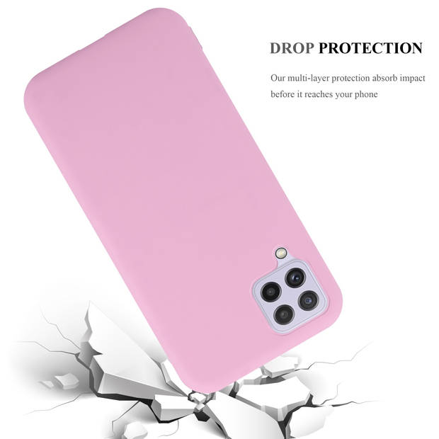 Cadorabo Hoesje geschikt voor Samsung Galaxy A22 4G / M22 / M32 4G in CANDY ROZE - Beschermhoes TPU silicone Case Cover