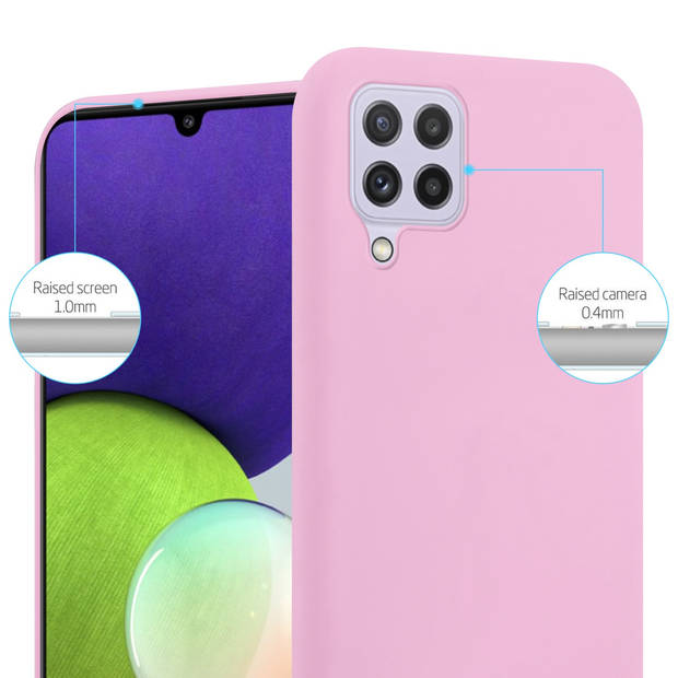 Cadorabo Hoesje geschikt voor Samsung Galaxy A22 4G / M22 / M32 4G in CANDY ROZE - Beschermhoes TPU silicone Case Cover