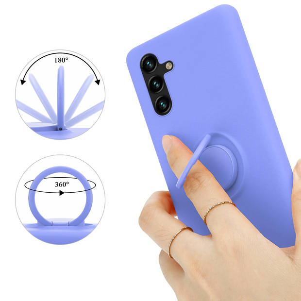 Cadorabo Hoesje geschikt voor Samsung Galaxy A13 5G in LIQUID LICHT PAARS - Beschermhoes van TPU silicone Case Cover met