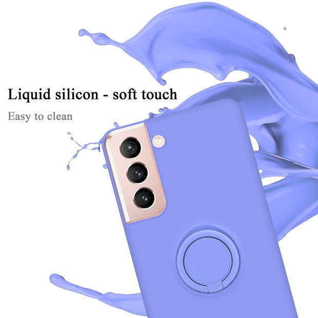 Cadorabo Hoesje geschikt voor Samsung Galaxy S22 in LIQUID LICHT PAARS - Beschermhoes van TPU silicone Case Cover met