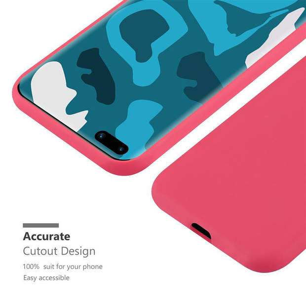 Cadorabo Hoesje geschikt voor Huawei P40 PRO / P40 PRO+ in CANDY ROOD - Beschermhoes TPU silicone Case Cover