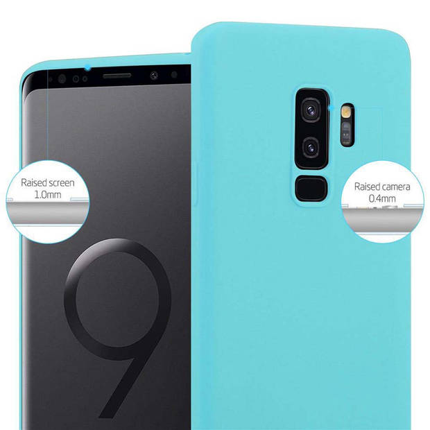 Cadorabo Hoesje geschikt voor Samsung Galaxy S9 PLUS in CANDY BLAUW - Beschermhoes TPU silicone Case Cover