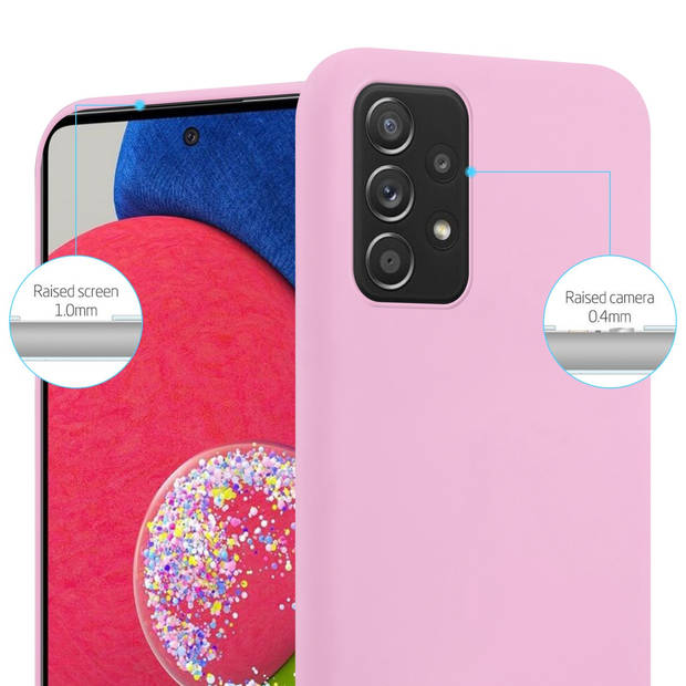 Cadorabo Hoesje geschikt voor Samsung Galaxy A52 (4G / 5G) / A52s in CANDY ROZE - Beschermhoes TPU silicone Case Cover