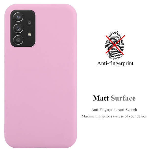 Cadorabo Hoesje geschikt voor Samsung Galaxy A52 (4G / 5G) / A52s in CANDY ROZE - Beschermhoes TPU silicone Case Cover