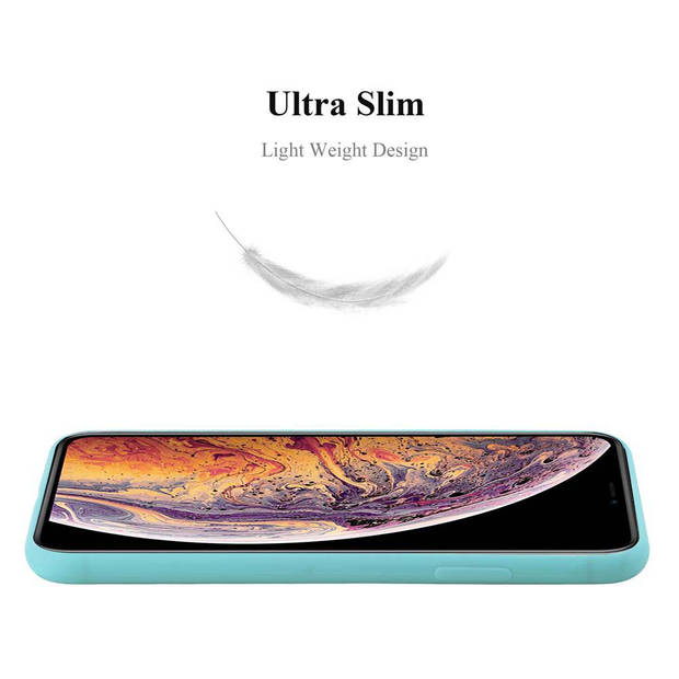 Cadorabo Hoesje geschikt voor Apple iPhone XS MAX in CANDY BLAUW - Beschermhoes TPU silicone Case Cover