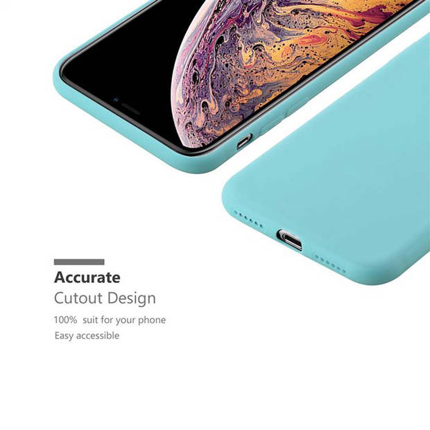 Cadorabo Hoesje geschikt voor Apple iPhone XS MAX in CANDY BLAUW - Beschermhoes TPU silicone Case Cover