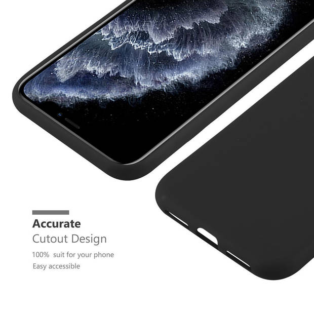 Cadorabo Hoesje geschikt voor Apple iPhone 13 PRO in CANDY ZWART - Beschermhoes TPU silicone Case Cover